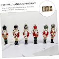 Miniatyrbillede 4 af 5: 36 stk. Jule Nøddeknækker Træ Nøddeknækker Ornament Nøddeknækker Nøddeknækker