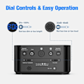 Miniatyrbild 7 av 7: Digital väckarklocka för sovrum - Stor display lätt att läsa över rummet, 7 större färgade nattljus, dubbel alarm, dimmer, True Baery Blue