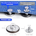 Miniatyrbilde 2 av 5: 12 sett justerbare knapper for jeans - 20mm syfrie metallknapper