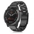 Miniatyrbillede 1 af 5: Til Garmin Fenix 6 22mm Titaniumlegering Hurtigudløser Urrem NGX Black