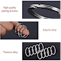 Miniatyrbild 4 av 5: Liten nyckelring rund metall split rings - silver nyckelringar