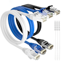 Miniatyrbilde 1 av 5: Cat 6 Ethernet-kabel 6 fot - 3-pak - flerfarget