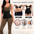 Miniatyrbillede 4 af 5: Taljetræner til kvinder, der reducerer fedt på den nedre mave, Wrap Waist Trainer til kvinder, Snatch