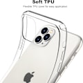Pikkukuva 4 / 6: Yhteensopiva iPhone 11 Pro Max -kotelon kanssa Kirkas, Läpinäkyvä Pehmeä Iskunkestävä Suojaava Ohut Puskurikotelo Puhelinkotelo - 6.5 ih Kirkas
