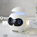 Miniatyrbild 6 av 6: 2024 Present Alarmklocka med Dubbla Alarm Söt Känslor, Bluetooth-högtalare, Sängbords LED Nattlampa, Digital Alarmklocka för Sovrum-USB-driven,