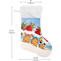 Miniatyrbillede 3 af 7: Jule-Strømpe, Personlige Jule-Strømper 2-pakning Jul Ananas Hav Strand 45,7 cm Jule-Strømper Hængende Ornament Pejs til Træ