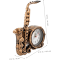 Miniatyrbilde 9 av 9: 5 stk Saxofon Bell Sengeside Klokke Romertall Klokke Klassisk Klokke Husholdningsklokke Dekorativ Klokke Betjent Alarmklokke Retro Skrivebordsklokke Som