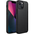 Miniatyrbillede 1 af 6: Silikone Etui til iPhone 13 6.1-Ih, Siy-Soft Touch Fuld Beskyttende Telefon Etui, Stødsikkert Cover med Mikrofiberforing (Sort) Sort
