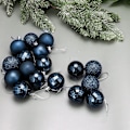 Miniatyrbilde 3 av 5: Julekule - 24 stk knusebestandige julekuler