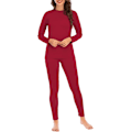 Miniatyrbillede 2 af 5: Womens Thermal Underwear Set Long Johns Vintertøj Base Layer Cuddle Duds