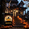 Miniatyrbilde 6 av 6: Hagedekorasjon 12x18 Dobbeltsidig Hage Brukt Til Veranda Gård Hage Hjem Feriedekorasjon. (Halloween-2) Halloween-2 Halloween-2