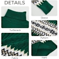 Miniatyrbillede 4 af 4: Womens Christmas Turtleneck Knit LangærmetSweater Kjole Chunky Pullover
