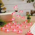 Miniatyrbillede 5 af 8: Enhjørning Gaver Pink String Lights Sød Værelse Dekoration Fe Lys Enhjørning Hest Udendørs Indendørs Batteridrevet String Lights med Fjernbetjening Pink