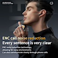 Miniatyrbild 6 av 6: Aktiv brusreducerande öronsnäckor ANC med smart pekskärm för iPhone Android TWS True Wireless Bluetooth-öronsnäckor Black
