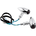 Miniatyrbillede 3 af 5: Motorcykel blinklys - 2 stk. Bullet Amber LED blinklys