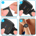 Miniatyrbillede 3 af 5: Metal Justerbar Udskiftningsarmbånd Magnetiske Remme Kompatibel Med Fitbit Versa/versa 2/versa Lite/se, Multi-farve Black Small