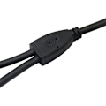 Miniatyrbillede 3 af 5: 5,5/2,1 mm 12V DC splitter strøm 1 han til 2 hun