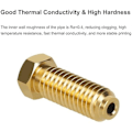 Miniatyrbilde 4 av 5: 16 stk Messingdyse for 2-serien, 8 stk 0,4 mm, 2 stk hver av 0,2/0,6/0,8/1,0 mm Ekstruder Hotend Dyser