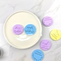 Miniatyrbild 3 av 5: Grattis på födelsedagen Fondant Embosser - 3D Cookie Stamp