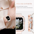 Miniatyrbilde 5 av 5: 4-pakning for Apple Watch Case 38 mm serie 3 2 1 Bling Bumper