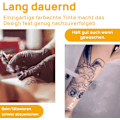 Miniatyrbild 2 av 5: Överföringspapper Tatueringspapper - 25 ark för stenciltatuering