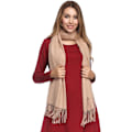 Miniatyrbilde 3 av 5: Pashmina-sjal og -omslag for kvinner - ensfargede skjerf