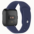 Miniatyrbild 2 av 5: För Fitbit Versa 2 / Fitbit Versa Lite enfärgat silikonarmband TRS Navy