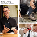 Miniatyrbillede 2 af 6: iPhone 16 Pro Wallet Case med skjult kortlomme - Trådløs opladningskompatibel iPhone 16 Pro Case med kortholder til mænd og kvinder (Sort) Sort