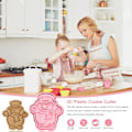Miniatyrbild 4 av 5: Jul Cookie Cutter - 8 delar 3D-form