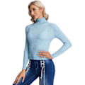 Miniatyrbillede 4 af 5: Dame Langærmet Turtleneck Ribstrik Pullover Sweater Top