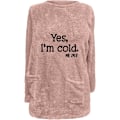 Miniatyrbillede 4 af 4: Dame Sherpa Pullover - Oversized Fuzzy Fleece Sweatshirts