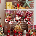 Miniatyrbild 5 av 6: Julstrumpa Tomtestrumpa, Julsäckor Hängande Strumpor Julgodispåse Julstrumpor Ornament För Jul