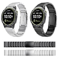 Miniatyrbillede 3 af 5: For Garmin Enduro 26mm Skildpadde Skal Rustfrit Stål Urrem JWG Sliver