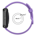 Miniatyrbillede 5 af 5: For Oppo Watch 3 Solid Color Soft Silicone Watch Band LHQ Creamy White