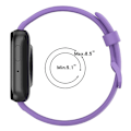 Miniatyrbillede 5 af 5: For Oppo Watch 3 Solid Color Soft Silicone Watch Band LHQ Midnight Blue