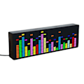 Miniatyrbild 1 av 5: Led Music Spectrum Rhythm Lights Röstsensor 1624 Rgb Atmosphere Level Indicator Med Klocka Displa