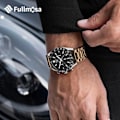 Miniatyrbild 4 av 8: Snabbkopplad metallkedja klockarmband, rostfritt stållänk klockarmband 16mm, 18mm, 19mm, 20mm, 22mm eller 24mm, passar Galaxy Watch Golden