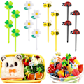 Miniatyrbillede 1 af 5: Matpinde til børn Bento Box (16 stk) - Genanvendelige søde pinde
