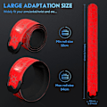 Miniatyrbilde 4 av 5: Oppgraderte LED-armbånd for løping (2-pakning). USB-oppladbar