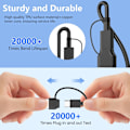 Miniatyrbillede 4 af 7: 6-i-1 multiopladerkabel til Apple Watch-oplader, 10FT USB A/C hurtigopladningskabel kompatibel med iWatch Ultra/SE/9/8/7/6/5/4/3 & iPhone