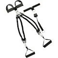 Miniatyrbillede 1 af 9: Eercise Udstyr Eercise Modstand Indr Multifunktionel Spænding Rpe Elastisk Pedaltræk Fitness Udstyr Sæt Wrkut Sort