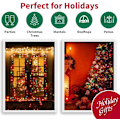 Miniatyrbilde 6 av 6: C6 batteridrevne julelys, 50 LED 17FT julelys med 8 moduser, vanntett juledekorasjon for juletre Wresth Garland