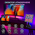 Miniatyrbild 3 av 5: Led-skylt för bil, pixeldisplay, flexibel Led Rgb-display, smartphone-appstyrd display för heminredning, konstskapande, bar, butik