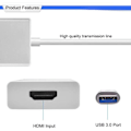 Miniatyrbillede 4 af 5: USB-adapter - USB 1080P videografik kabelkonverter
