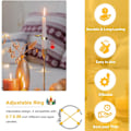 Miniatyrbild 3 av 5: Automatisk ljusdämpare (2 st) - Veke flammsläckare i guld