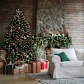 Miniatyrbilde 3 av 5: Julekuleornament (rød og grønn)