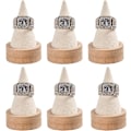 Miniatyrbild 2 av 5: 6-pack ringhållare displayställ. Sneda finger bamburingar displays