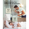 Miniatyrbillede 4 af 9: Solopgangs vækkeur, Smart Wake Up Light, APP-styring, Solopgangs- og solnedgangssimulering, Sleep Sound Machine, Dobbelte alarmer, FM-radio, Naturlyde, til