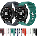 Miniatyrbillede 5 af 5: Til Garmin Fenix 6 Pro Gps 22mm Solid Color Silikonurrem ZKD Light Green