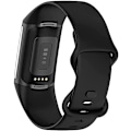 Miniatyrbillede 4 af 5: Sorte erstatningsremme, der er kompatible med Fitbit Charge 5-uret